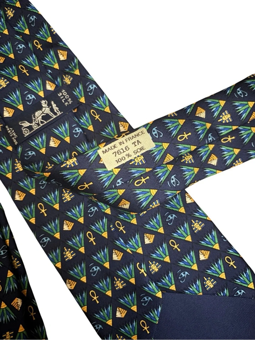 HERMÈS silk tie